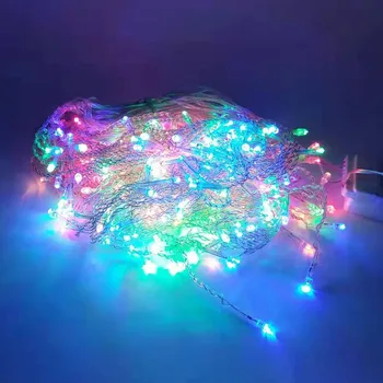 10x1/10x3/10x4/10x5m LED Vianočné Rozprávky Dovolenku Svetlá Garland LED REŤAZEC Cencúľ Opony Svetlá Strana Záhrada Svadobné Dekorácie
