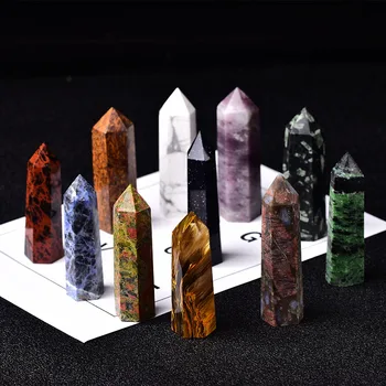 11 Farba Prírodného Kameňa Crystal Bod Prútik Quartz Liečivých Minerálnych Energie Rudy drahých kameňov Handwork Plavidlá, Pre Domáce Dekorácie DIY Gifi