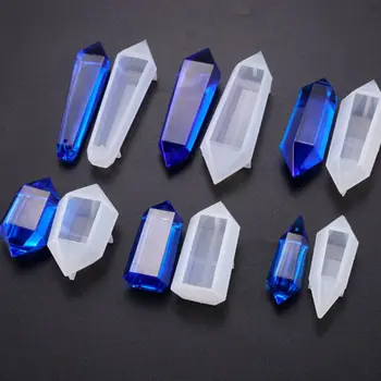 11 Ks/Set Prívesok Silikónové Formy DIY Crystal Epoxidové Plesne Visí Ozdoby, Takže