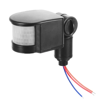 110-220V Čierne Vonkajšie PIR Senzor LED Infračervené PIR Snímač Pohybu Detektor Nástenné Floodlight, Snímač Infračervený Senzor Sondy