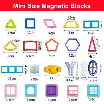 110-252pcs Mini Veľkosť Magnetického Dizajnér stavebnicový Model & Budovy Hračka Magnety, Magnetické Bloky Vzdelávacie Hračky