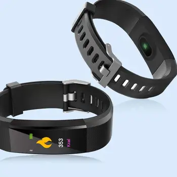115Plus Smart Sledovať tepovú frekvenciu, Krvný Tlak Smart Kapela Fitness Tracker Smartband Bluetooth Náramok pre fitbits Smart Bracele