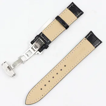 12 16 18 20 mm 22 mm 24 mm teľacina popruh pre MAURICE LACROIX Eliros watchband krava originálne kožené hodinky kapela so skladacou sponou