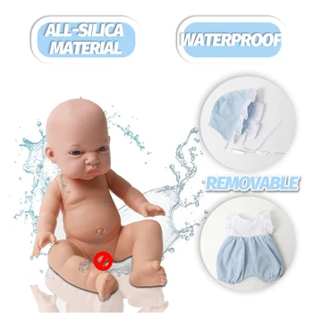 12 Palcový Novorodenca Simulácia Bebe Reborn Silikónové 30 cm Realistický Zvuk Baby Doll Klobúk Oblečenie nastaviť Vzdelávania Hračky pre Deti, Darčeky