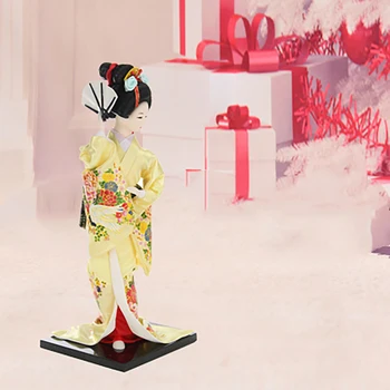 12 Palcový Retro Japonský Kabuki Bábika Kimono Socha Figúrky Dekoračné Umelecké Remeslá Darček pre Domáce Izba Hotel Stôl, Skrine Dekor