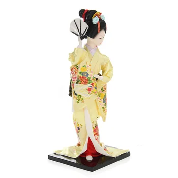 12 Palcový Retro Japonský Kabuki Bábika Kimono Socha Figúrky Dekoračné Umelecké Remeslá Darček pre Domáce Izba Hotel Stôl, Skrine Dekor