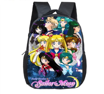 12 Palcový Sailor Moon Batohy Schoolbags Dievčatá Chlapci Detí, Školské Tašky Mš Batoľa Batoh