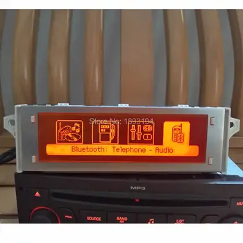 12 Pin Auto, podpora USB, Bluetooth, 4 menu na Displeji červená monitor pre Peugeot 307 407 408 citroen C4 C5 Červená obrazovka