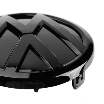 120 mm Lesklý Čierny Predný Gril Odznak s Logom Znak Náhrada za VW Volkswagen Polo 2016