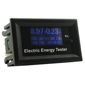 120V DC 20A LCD Aktuálne Metrov Digitálny Voltmeter Ammeter Napätie Wattmeter Tester Indikátor Monitor energie Energie Meter Rozchod