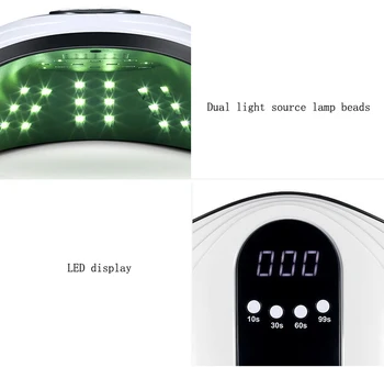 120W/108W/48W Vlasov, Nechtov UV LED Lampa na Nechty, 42 Led Lampa Pre Vytvrdzovanie UV Gel lak na Nechty S Snímač LCD Displej Nechtov Lampa Nástroje