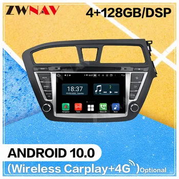 128G Carplay Android 10.0 obrazovkou, DVD Prehrávač Hyundai I20 2016 2017 GPS Navi Auto Video, Rádio Audio Stereo Hlava jednotky