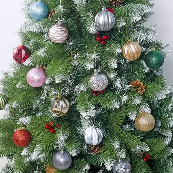 12pcs 5,5 cm Vianočný Strom Gule Visí Natal Domácej Strany Ornament Navidad Vianočné Dekorácie pre Domov Nový Rok Deti Darček