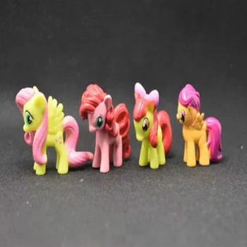 12pcs Môj Malý Pony Jednorožec Priateľstvo Mini Poníka 5cm PVC Akčné Figúrky Jednorožec Nastaviť Deti Hračky pre Narodeniny, Vianočné Darčeky 2A21