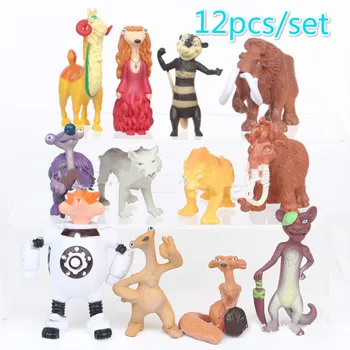 12pcs/set ľadová bábika slon veverička fox dinosaura chlapcov, hračky Dovolenku darčeky, Vianočné darčeky