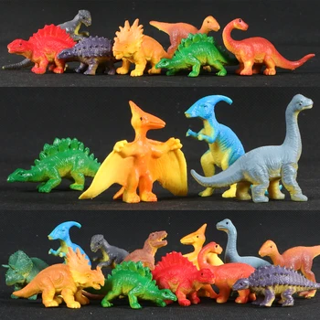12pcs Simulácia Plastové Modely Zvierat Triceratops Tyrannosaurus Brachiosaurus Dinosaura Modely Figúrky Deti Vzdelávacie Hračky