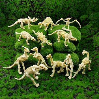 12pcs Umelé Kostry Dinosaurov sošky Zvierat model home decor Bonsai miniatúrne víla, záhradné dekorácie, doplnky, moderný
