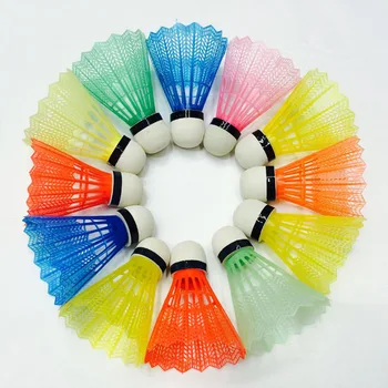 12Pcs/veľa farebné penové loptu hlavou plastové guľôčkové deti bedminton deti Cvičení bedminton rodiny zábava šport