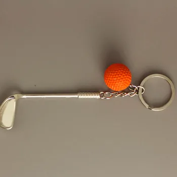 12pcs/veľa Zliatiny kľúčenky Farebné Golf Loptu Brassie Päť Farebných Viaceré Farebné Ležérny Športový Štýl Muži Ženy KeyRing KeyChain
