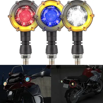 12V LED Univerzálne Motocyklové Príslušenstvo Kolo Zase Na Dva-farba Signálneho Svetla