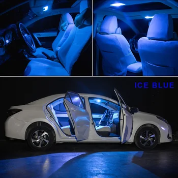 13 x White Ice Blue Žiadna Chyba Auta, LED špz Mapu batožinového priestoru Cargo Dome so súhlasom Žiarovky Balík Kit Pre 2003-2008 Hyundai Tiburon