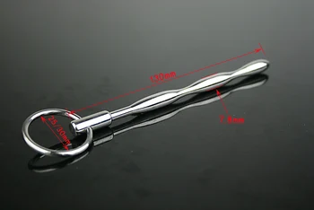 130*7,8 mm uretrálne plug zvuk vibrátory Princ Prútik penis sonda vložiť kovové dilator sexuálne hračky AC915