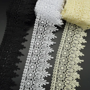 14.5 metrov kvalitné Biela čierna béžová benátskej Čipky výbava svadobné DIY vytvorený šitie Venise Čipkou trim farbric širokú:8 cm
