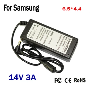 14V 3A 6.5*4.4 MM 42W Náhradná Pre Samsung Notebook AC Nabíjačka, sieťový Adaptér, Vstup 100-240V doprava zadarmo