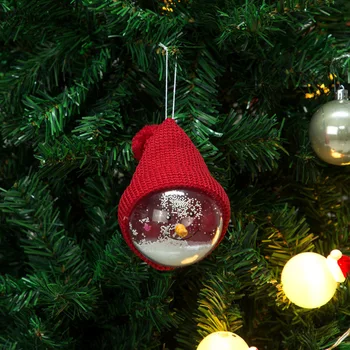 15*8 cm Biela Červená Šedá DIY Vianočný Strom Ornament Lopta, Snehuliak Deti Hračky, Vianočné Čaro Prívesok Domova Vianočné Gule