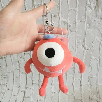 15 cm Veľké Oči Roztomilé Zvieratko Keychain Plyšové Malé Plnené Bábika Cartoon Monster Auto Taška Batoh Prívesok