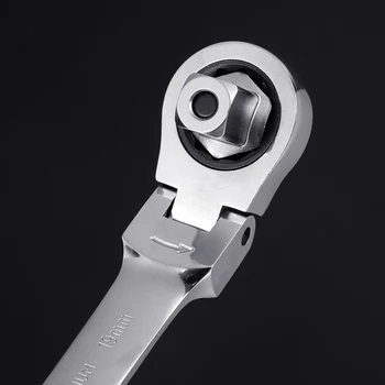 15 In1 Činnosti Ratchet Zásuvky Kľúča Set 6-19 mm Univerzálny Kľúč Račňový WrenchMultifunctional Nástroje