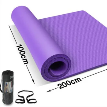 15 mm hrúbka Yoga mat 200*100 cm Eco-friendly bez zápachu NBR Vysoko elastická jóga podložky