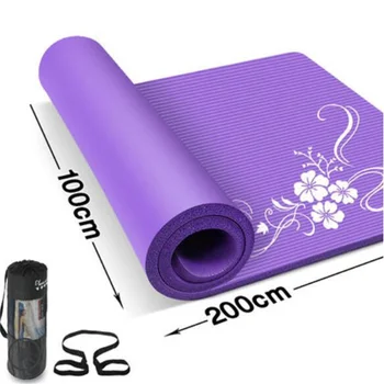 15 mm hrúbka Yoga mat 200*100 cm Eco-friendly bez zápachu NBR Vysoko elastická jóga podložky