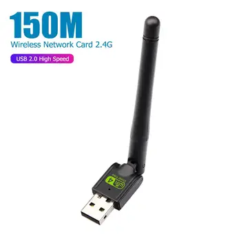 150Mbps USB Bezdrôtovej Siete WiFi Adaptér LAN Karty w/Anténa Voľné Vodiča Vonkajšie 2dBi Anténa pre Windows 7/8/XP