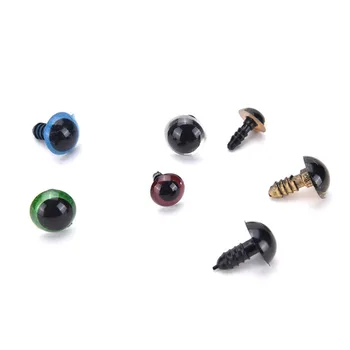 150pcs 6-12 mm Dieťa, Hračky, Bábiky, Príslušenstvo DIY Plastové Čierna Mix Farieb Bezpečnosti 3D Oči pre Teddy BearAnimal Plavidlá Bábkové Doll Eyes