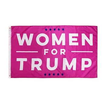 150x90cm Hign Kvality Hot Pink 2020 Donald Trump na Prezidenta USA Vytlačené Žena Pre Trump Vlajka Trump Udržať v Amerike Veľký