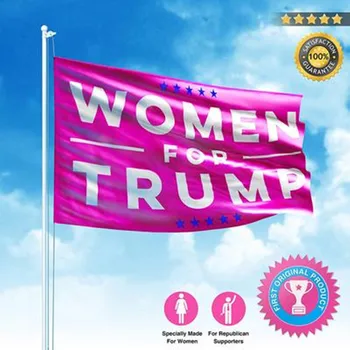150x90cm Hign Kvality Hot Pink 2020 Donald Trump na Prezidenta USA Vytlačené Žena Pre Trump Vlajka Trump Udržať v Amerike Veľký