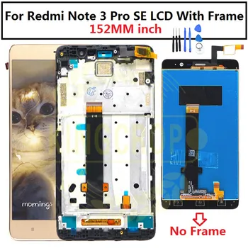 152 mm Pre Xiao Redmi Poznámka 3 Pro SE LCD Displej Dotykový Displej Digitalizátorom. Montáž+Rám Pre Redmi Poznámka 3 Special Edition LCD