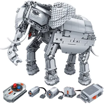 1542 Ks Tehly RC Slon Robot Technic Model Stavebné Bloky Chlapci Darček k Narodeninám Deti Diaľkové Ovládanie Hračky Pre Deti,