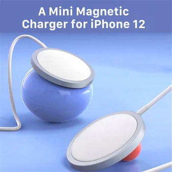 15W Magnetické Bezdrôtová Nabíjačka pre iPhone 12 Pro Max 12 pro mini Rýchlu Nabíjačku Magnet Adsorpcie USB C PD Magsafing QI Nabíjačky