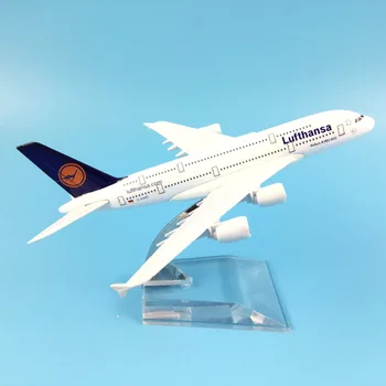 16 cm Lietadlo Lietadlo Model Lufthansa Airbus 380 Modelu Lietadla Diecast Kovové Rovine Lietadlá Modelu 1:400 Rovine Hračka Darček