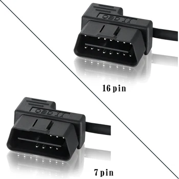 16 Pin HUD Drôtené Káblové Head Up Display OBD Switch Kábel Auto Auto Drôt S vypínačom OBD2 Jazdy záznamník Kábel 180 mm