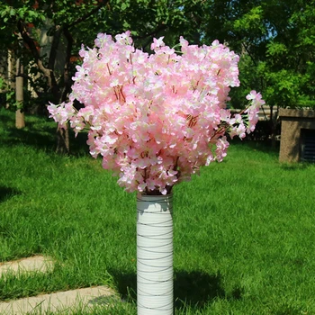 160 hlavy hodváb čerešňový kvet hodvábnej umelý kvet kytice umelé čerešňový kvet stromu pre domova pre KUTILOV, svadobná výzdoba