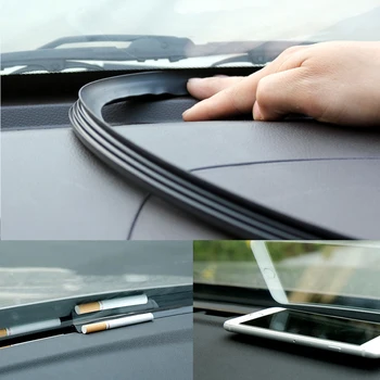 160cm univerzálne tesnenie čelného skla tesniace dosky zvukotesné automobilovom gumovou pásy prístrojový panel tesnenie strip styling