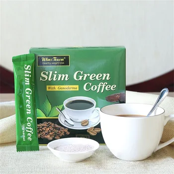 18 Teabags Slim Zelenej Kávy s Ganoderma Kontrole Hmotnosti Detoxikačný Čaj na chudnutie Chudnutie Spaľovanie Tukov na Zdravie Čaj