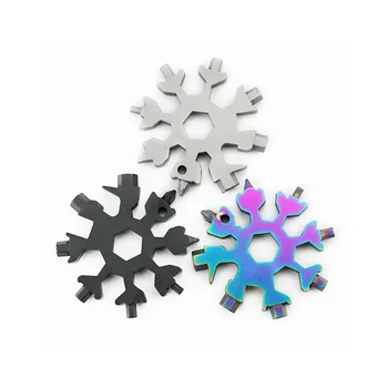 18 V 1, Prenosné A Snowflake Vnútorný Šesťhranný Nástroj Karta Zmes Multifunkčné Snowflake Skrutkovač Snowflake Kľúča Nástroj