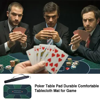 180*90 cm Texas Hold ' em Poker Mat Semiš Gumy obrus Stola Digitálna Tlač, Kasíno, Poker stolová Hra S prepravný Vak