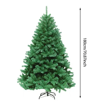 180 cm Umelý Vianočný Stromček s Základňa Držiaka Na Domácej Party, Vianočné Dekorácie Zelená Miniatúrny Strom