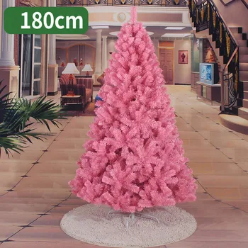 180 cm Vianočný stromček pink rose červené umelé ozdoby na Vianočný stromček, Vianočné dekorácie pre domov Vianočné ozdoby