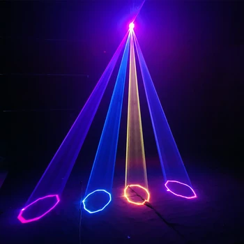 1800mW Lúča laserová farebná animácie, 3D projektor DMX 512 Skener farebné laserové svetlo Xmas Party DJ, Disco Laserového Svetla